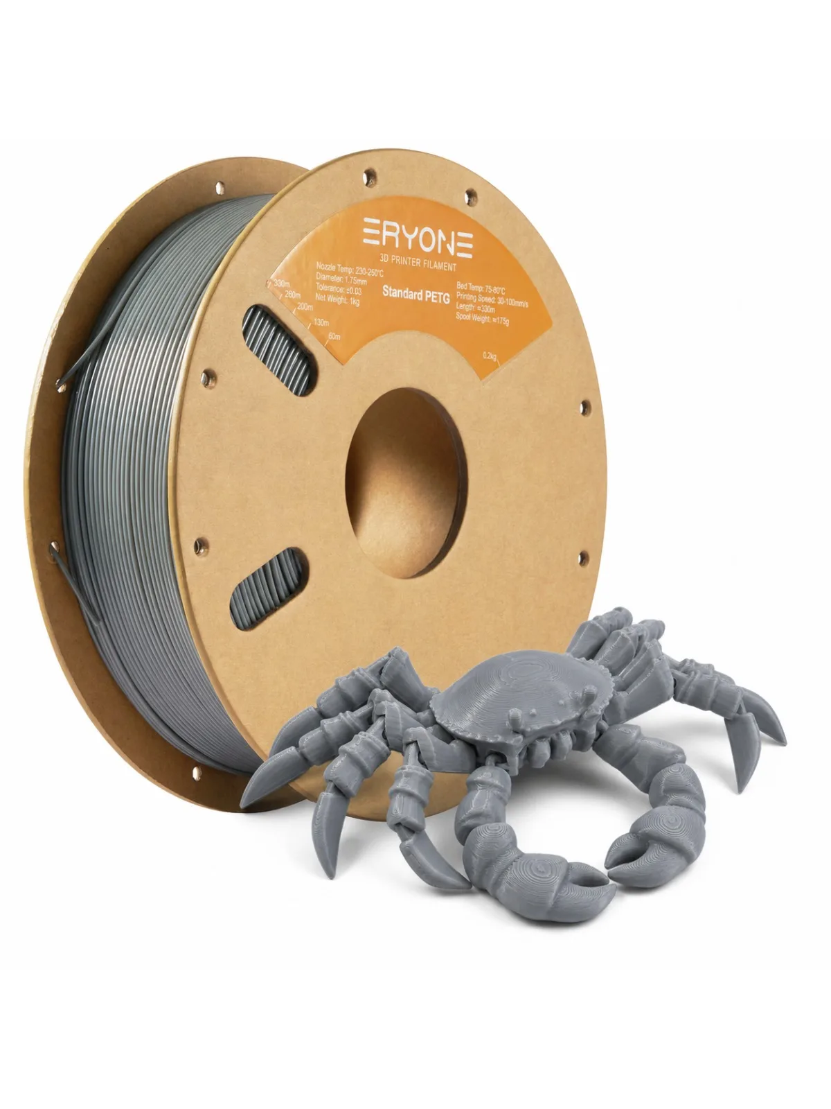 ERYONE 1KG Filament PETG 1.75mm, Wielka Wyprzedaż Mocny Filament do Drukarek 3D Łatwy w Drukowaniu Dostępne Wiele Kolorów — zdjęcie produktu 7