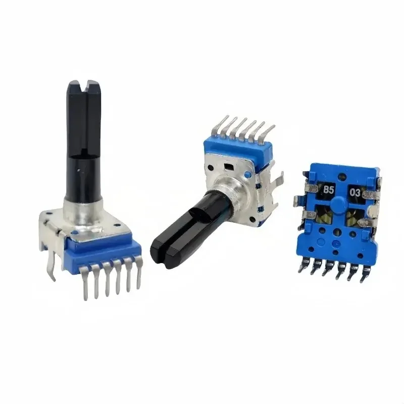 3 uds RK12 potenciómetro doble de 6 pines A10K B103 B203 B503 B104 altavoz de órgano electrónico ajuste de volumen de Audio B10K B20K B50K B100K