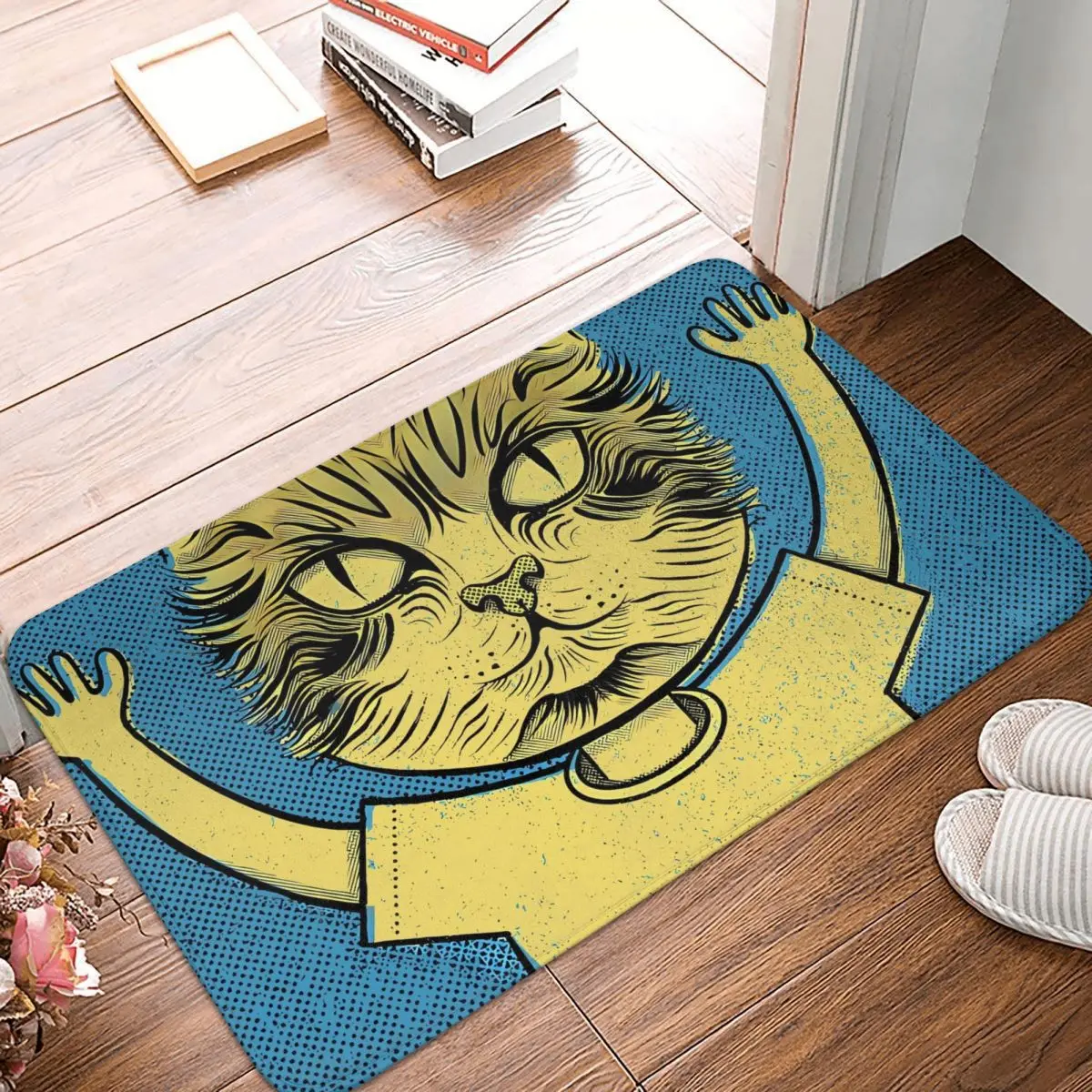 

Surreal Meow Cat Head Bath Mat Rug Home Doormat Living Room Carpet Decor