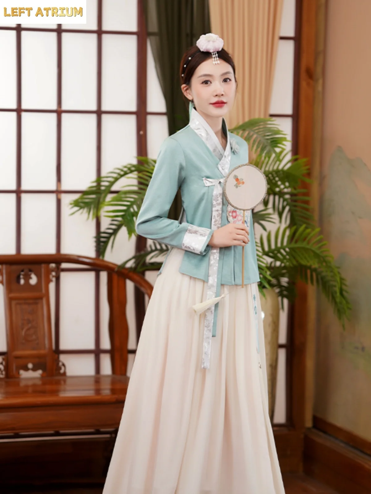 

2025 new Ancient Court Korea Costume Performance Stage Dance Dress Traditional Korean Clothing Women Hanbok Dress