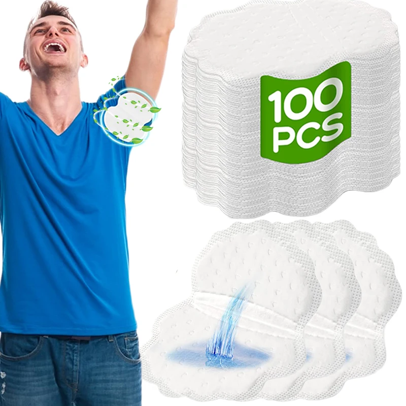 10-100pcs Disposable Sweat-absorbing Patch Summer Deodorant Cotton Pads Underarm Armpit Sweat Unisex Pad Dress Disposable Shield