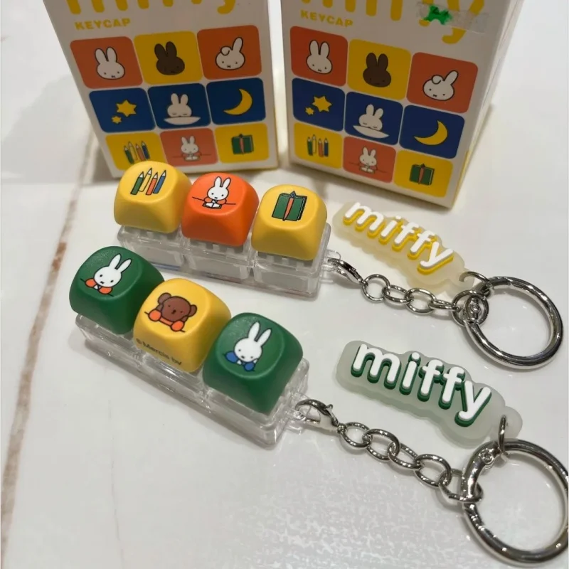 In Stock Miffy Rabbit Stress Relief Series Blind Box Mechanical Keyboard Keycap Cute Trendy Toy Creative Ornament Toy Gift