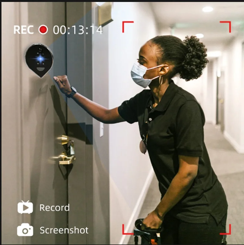 ED-500P 4.3 "Tuya 多機能のぞき穴インテリジェントビジュアルビデオドアベルドア電話アラームセキュリティカムワイヤレスコールインターホン