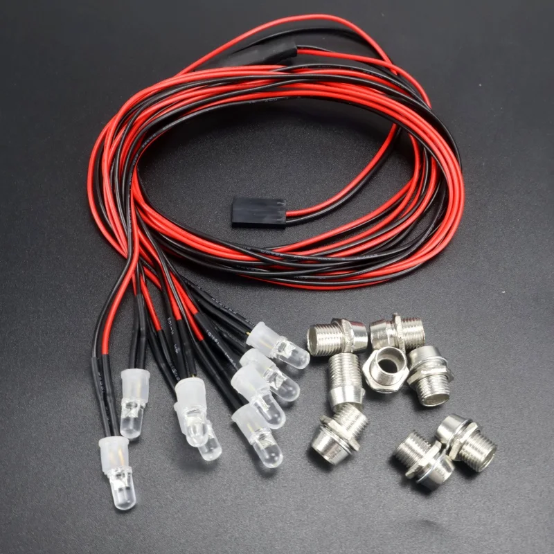 2/4/6/8/12灯 70cm長さ RC LEDナイトヘッドランプ ヘッドライト 3/5mm LEDライト モデル ドリフト クローラーカー用 RCカー用