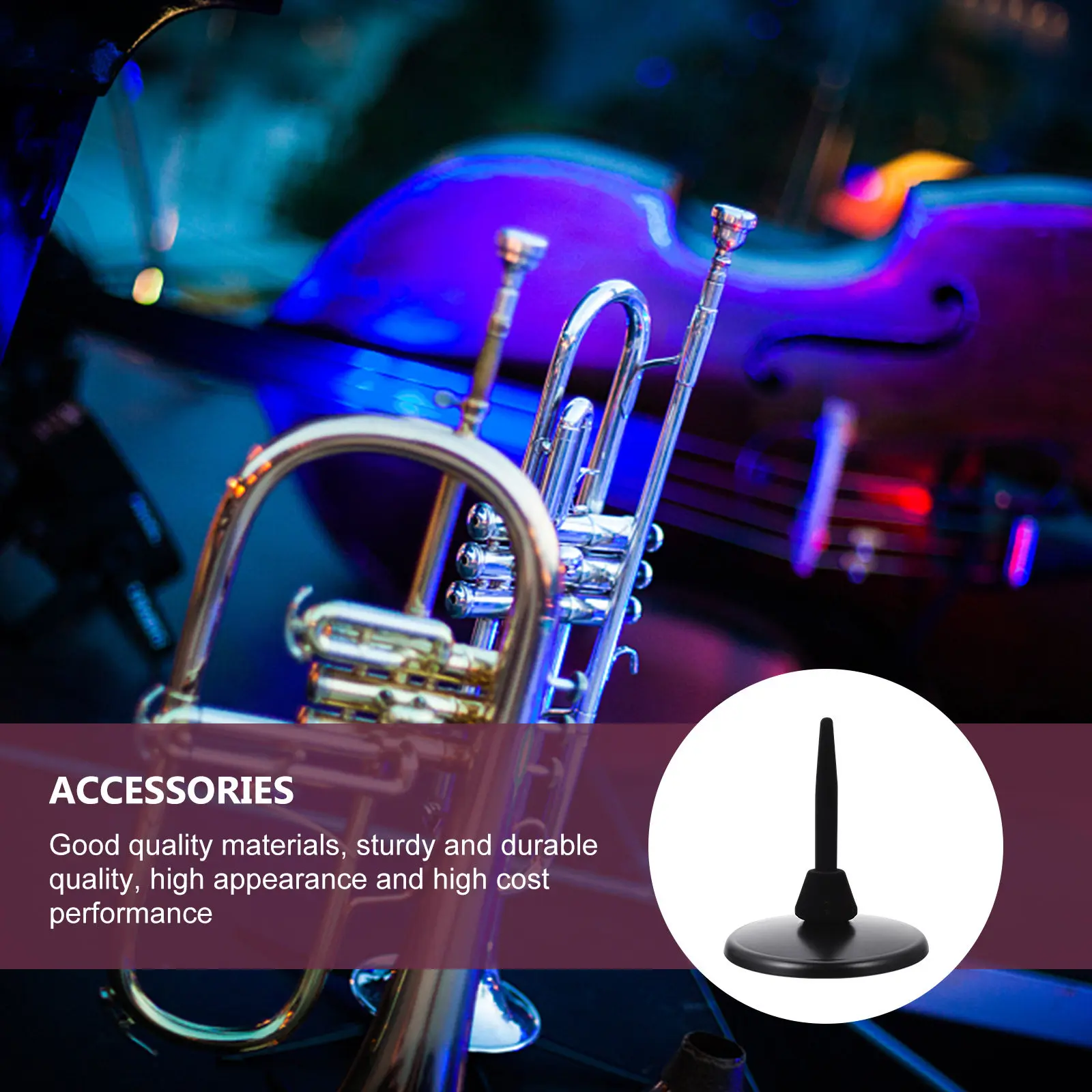 

Flute Stand High Quality Iron Eva Sponge Round Bottom Stable Flute Clarinet Bracket Musical Instrument Display Rack Portable