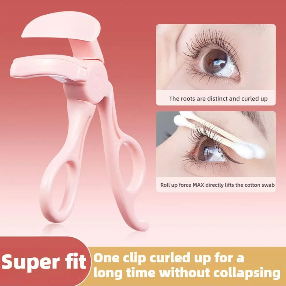 Borderless Eyelash Curler One Clip Curled Up Portable Long-lasting Curling Tool With Wide Angle Curler Beauty Makeup Tool