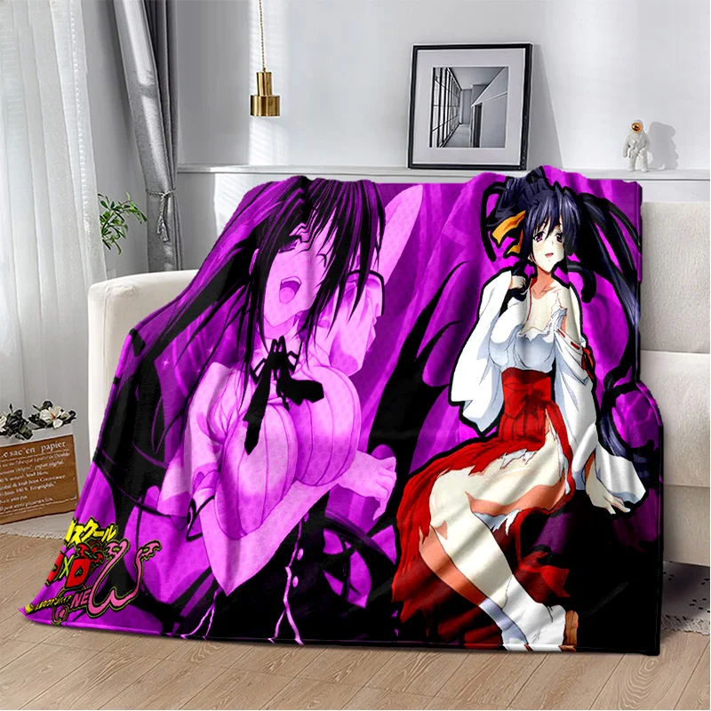 3D Sexy Girl High School DxD Anime Soft Plush Blanket,Flannel Blanket Throw Blanket for Living Room Bedroom Bed Sofa Picnic Kids