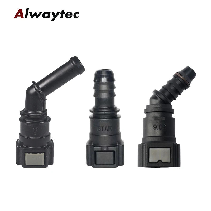 

Автомобильные аксессуары 9,89 мм топливный провод быстроразъемный разъем подходит для резинового шланга ID8 ID11 фитинги топливной трубы