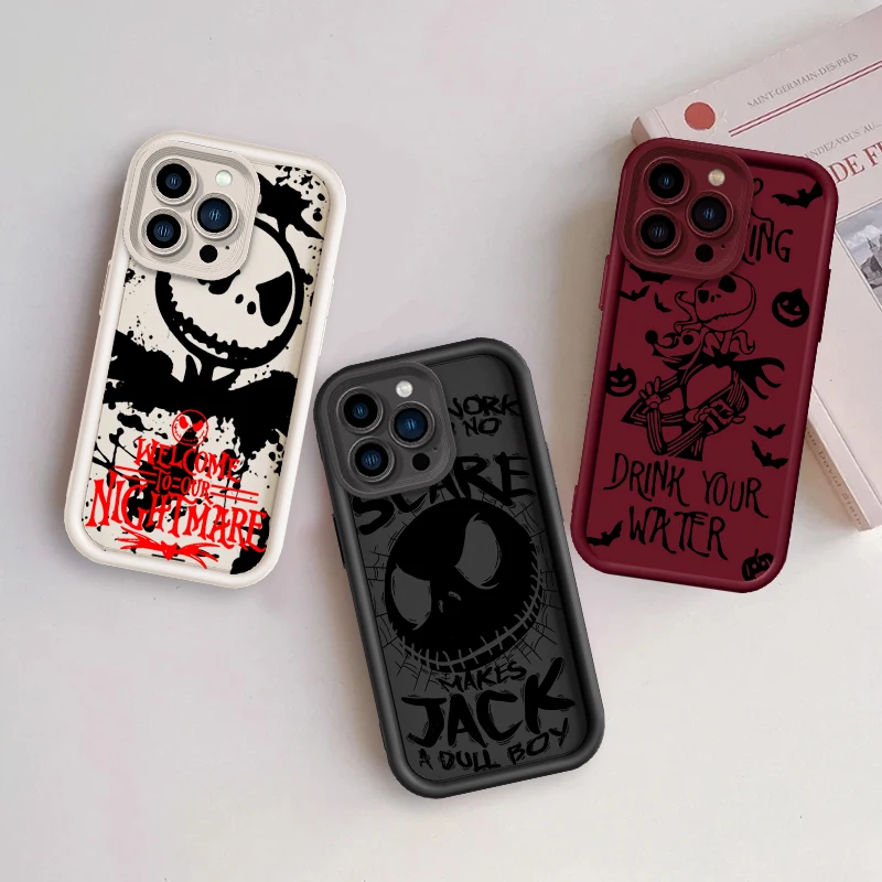 The Nightmare Before Christmas Art Eye Ladder For Apple iPhone 15 14 13 12 11 XS XR X Pro Max Plus TPU Phone Case