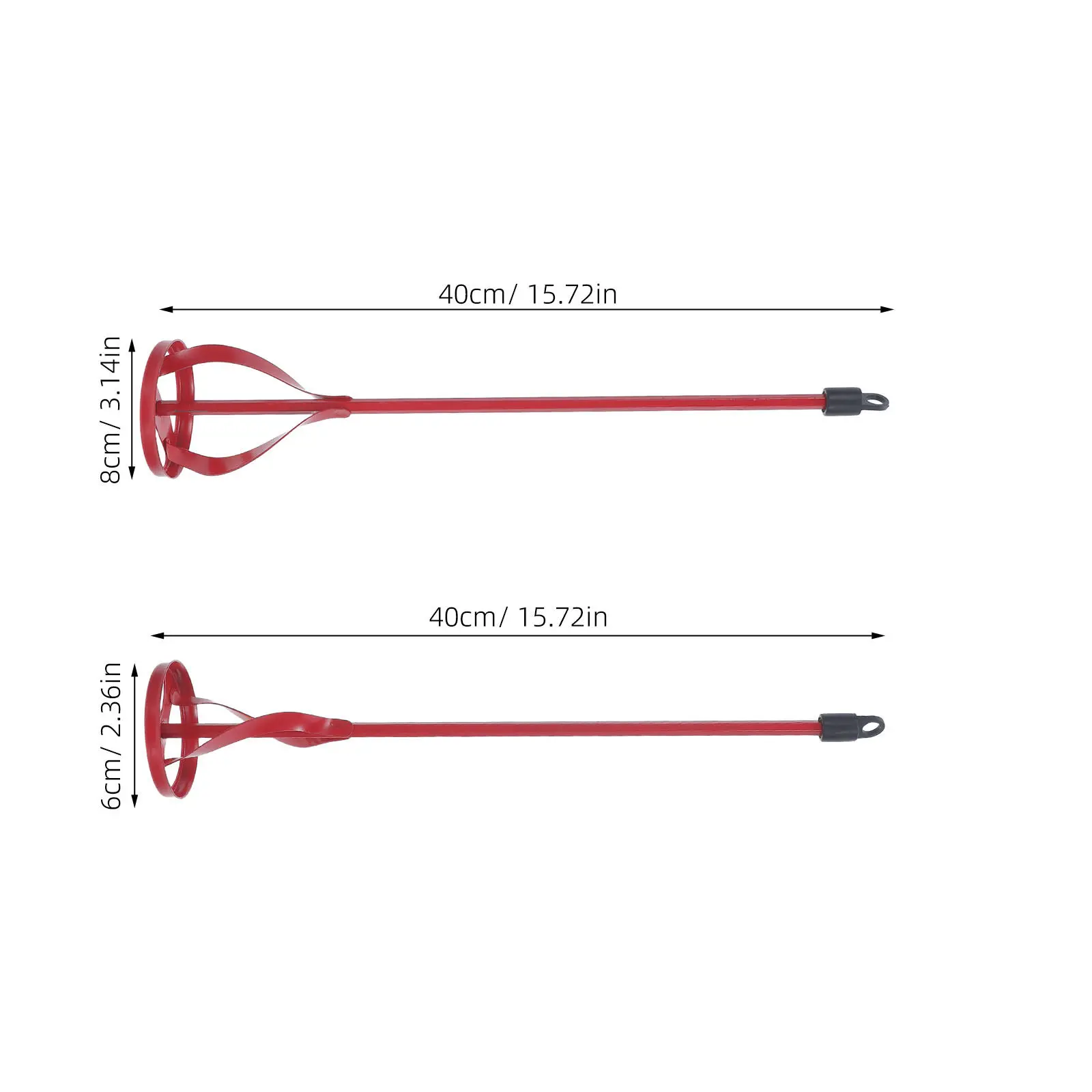 2Pcs Powder Putty Mixer Attachment Paint Mixing Paddle for Drill Rapid Smooth Mixing Paddle for Walls Ceilings Floors
