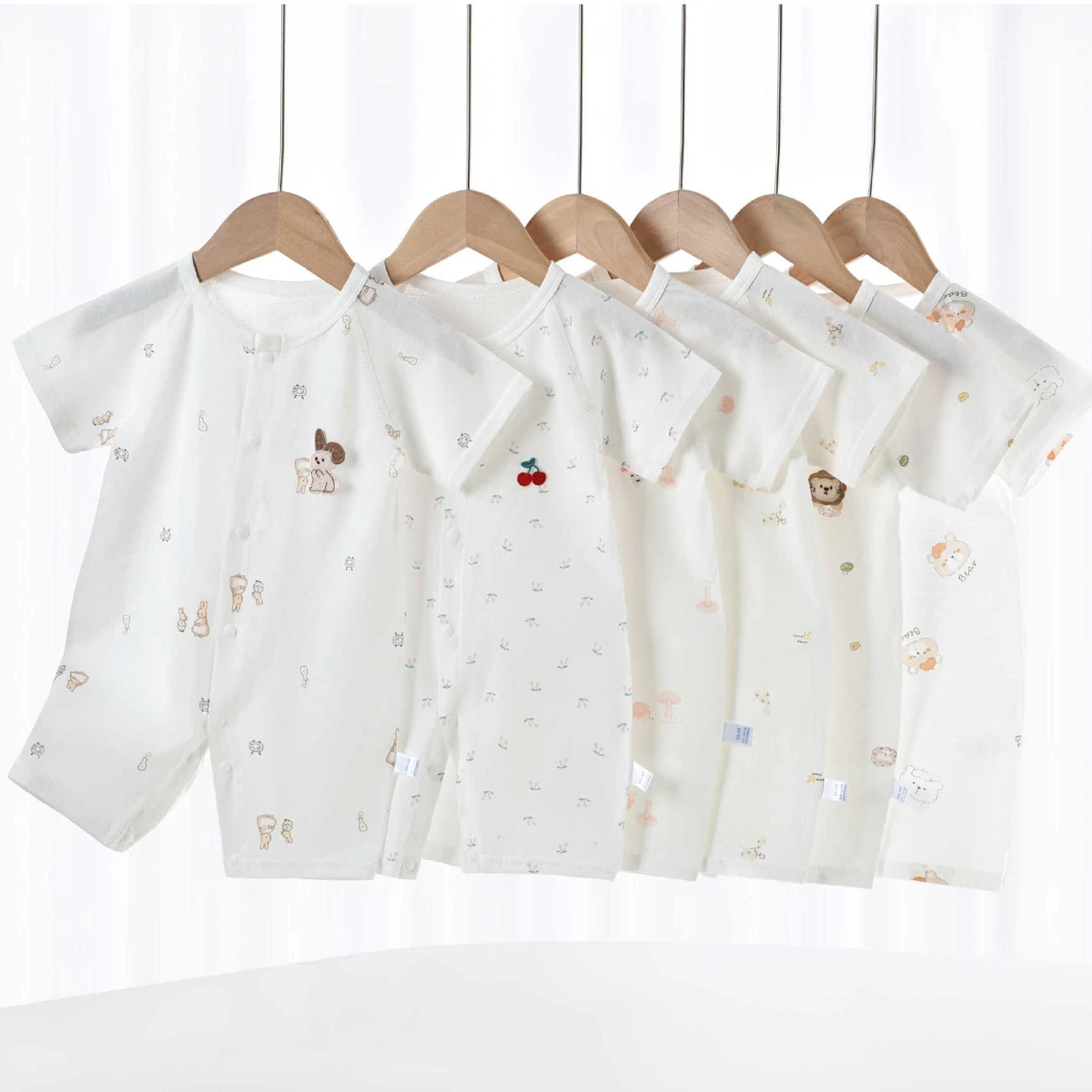 New Arrival Baby Summer Lightweight Cool Short Romper 6-18M Kid Pure Cotton Breathable Onesie Toddler Casual Daily Wear Bodysuit