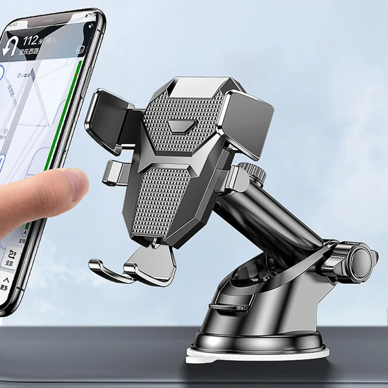 Support Voiture Universel 360° Pour Smartphone - Fixation Tableau De Bord Ou Pare-brise