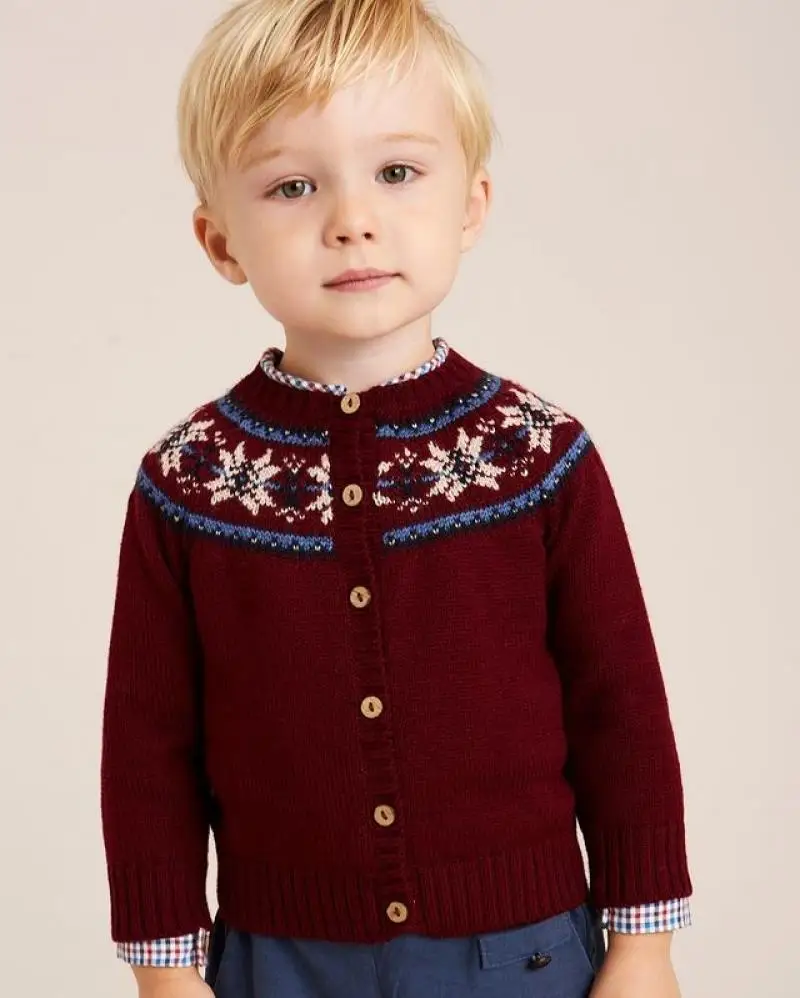 Clibeso 2024 Autumn Design Baby Boys Girls Sweater Kids Knitted Cardigan Boy Girl Knitting Outwear Children Knit Top