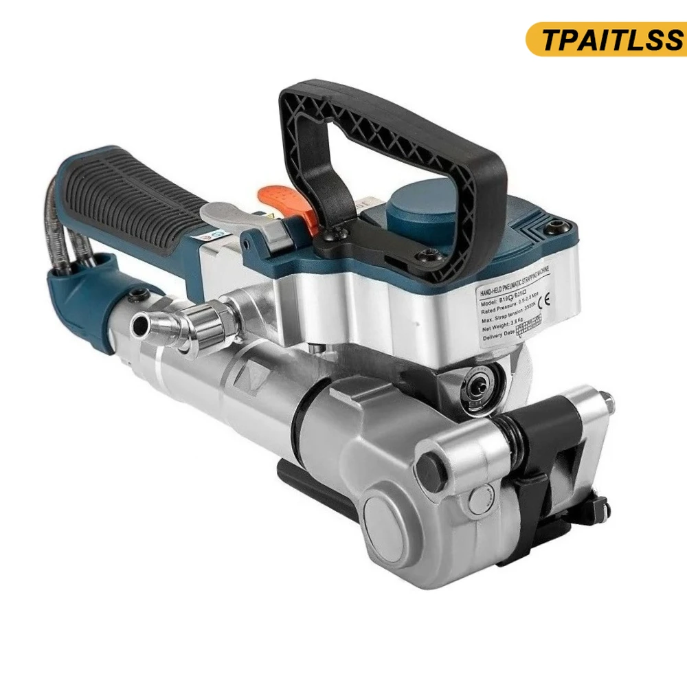 

Ручная пневматическая обвязочная машина B19, инструмент для обвязки полиэтилена, обвязочная машина для поддонов, упаковка 13-19 мм, полипропиленовый ПЭТ-лент