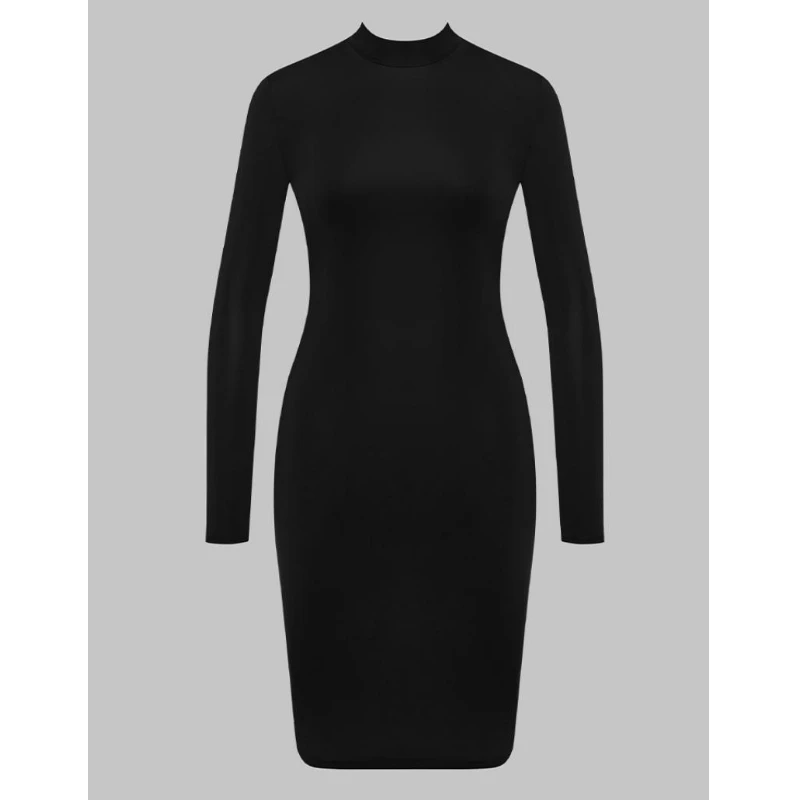 2026 Nouveau Style de style européen Cool Girl Style Net Sash Patchwork robe à manches longues-Sexy et moulants A-ligne Design