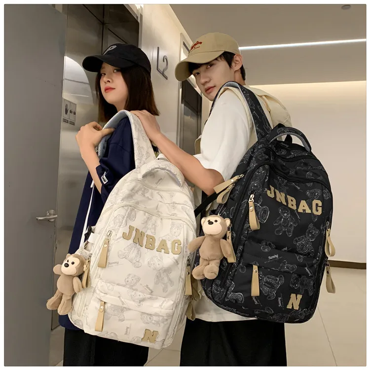 School Backpacks Girls Boys College Letter Backpack College Girls Boys School Bag Letter Alphabet Backpacks School Backpack