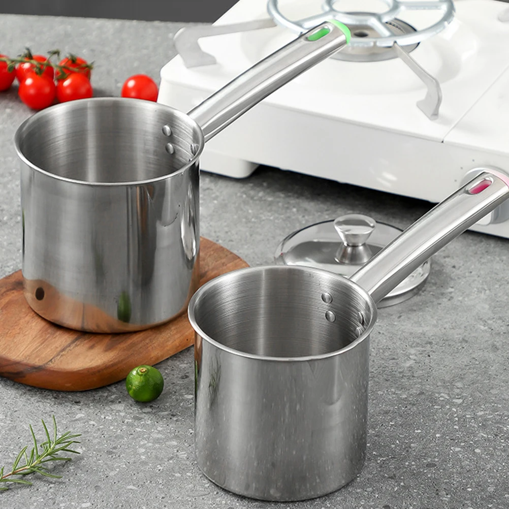 

Fry Pot with Basket Fryer Deep Stainless Steel Frying Pan Fryers Baskets Small Oil