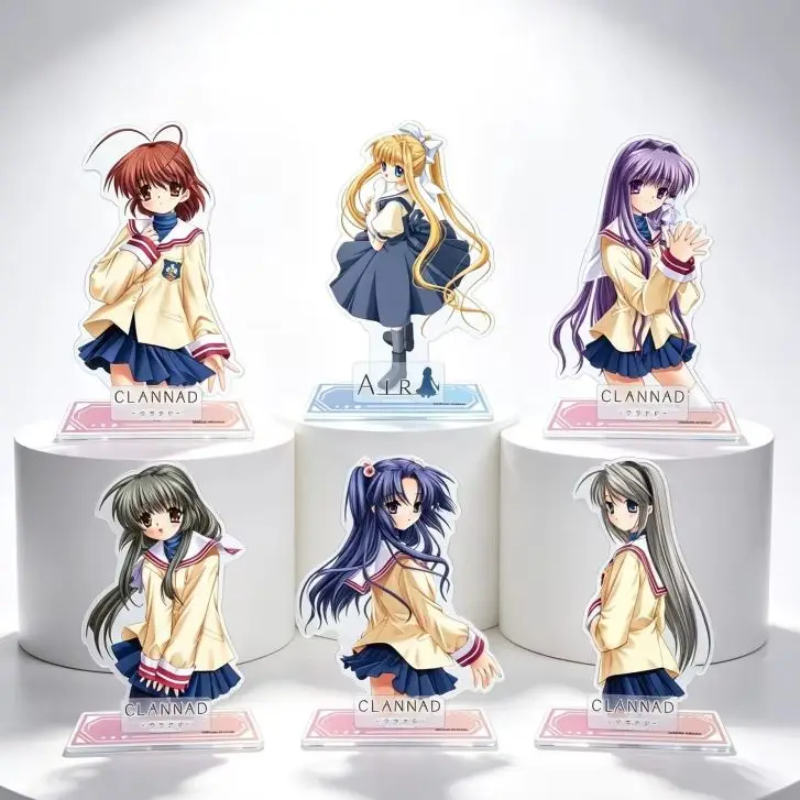CLANNAD AIR 15cm Misuzu Kamio Nagisa Furukawa Keychains Acrylic Stand Model Plate Tabletop Decorations Character Merchandise