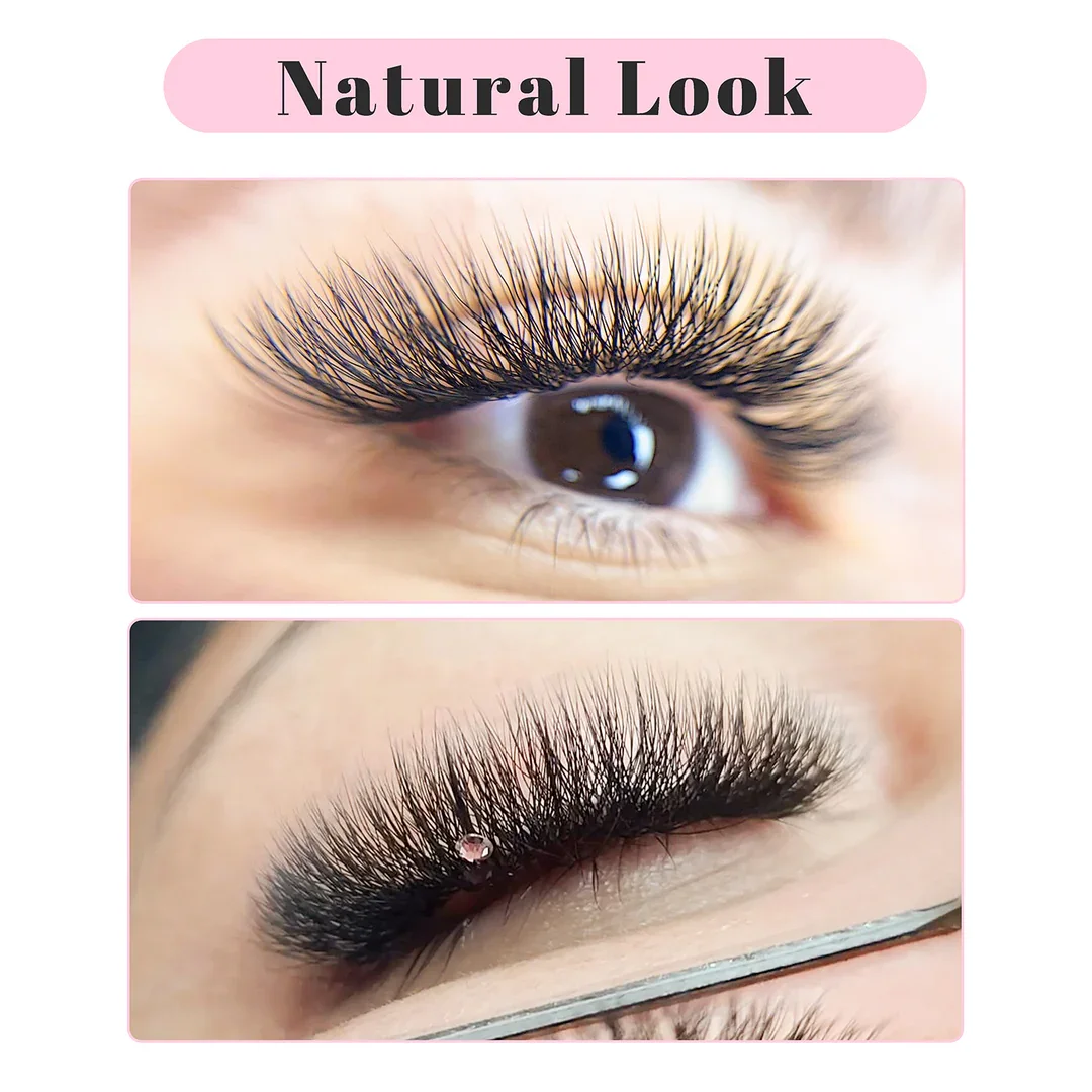 TDANCE YY Eyelashes Extension Two Tip 0.05/0.07 C/D Soft Light Natural Makeup Net Cross Individual Premium Mink False Eyelash