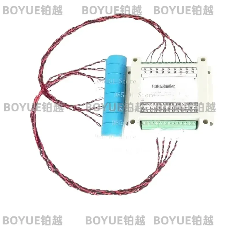 8-Channel AC Current Frequency Acquisition Module, RS485 Sensor Transmitter Support MODBUS-RTU