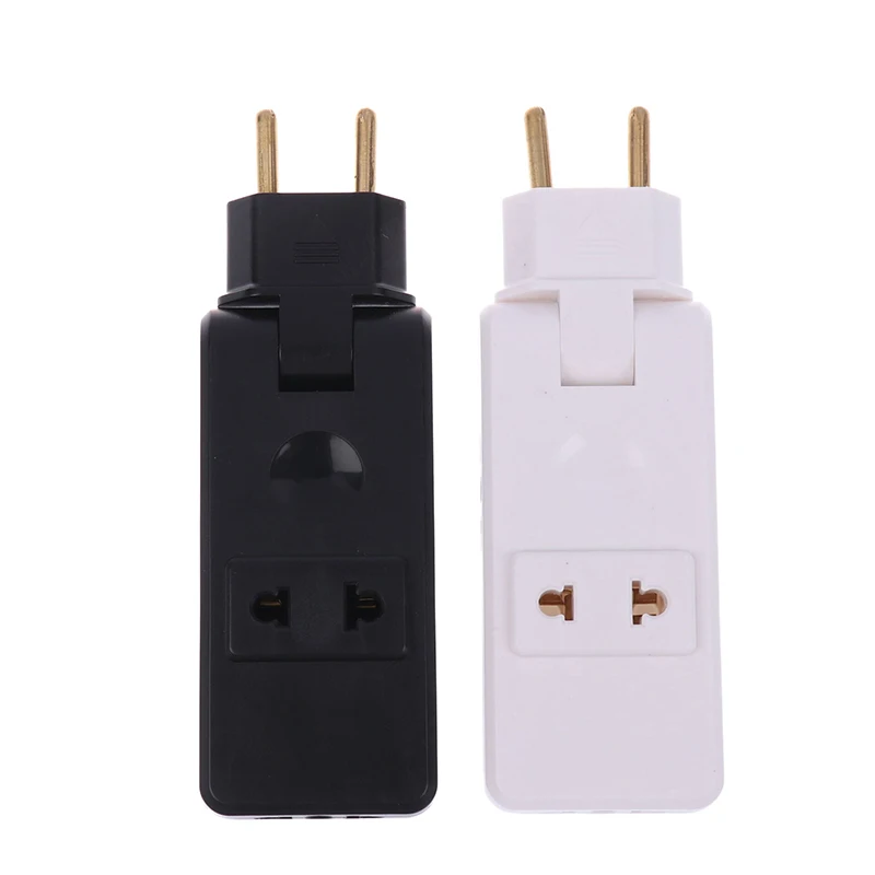 1PC Power Converter 4 In 1 Wall Outlet Extension EU Electrical Socket 180 Degree Plug Adapter Canada Mexico Travel Aadapter