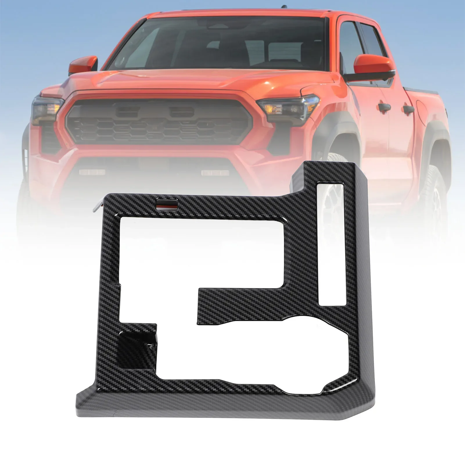 

Декоративная накладка на панель центральной консоли (коробка переключения передач) под карбон, защитная, идеально подходящая для Toyota Tacoma 2024