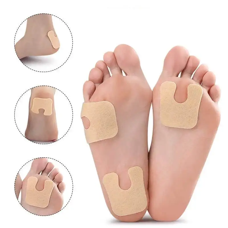 1/5/10Sheets U-Shaped Felt Callus Pads Metatarsal Foot Pads Insert Pads Of Foot Cushion, Non-Slip Met Foot Pads For Men and Wome