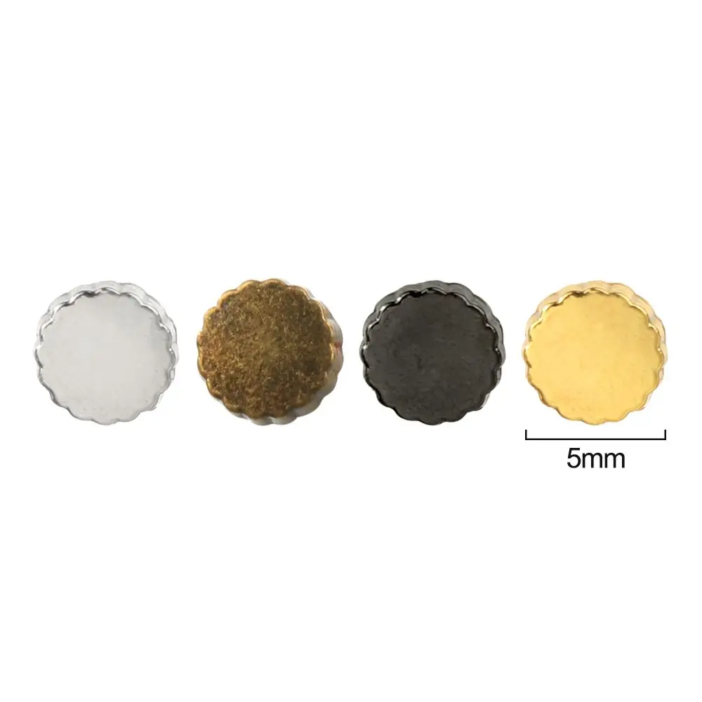 20/40pcs 5mm DIY 미니 인형 라운드 버튼 1/6 인형 의류 초소형 버클 벨트 버클