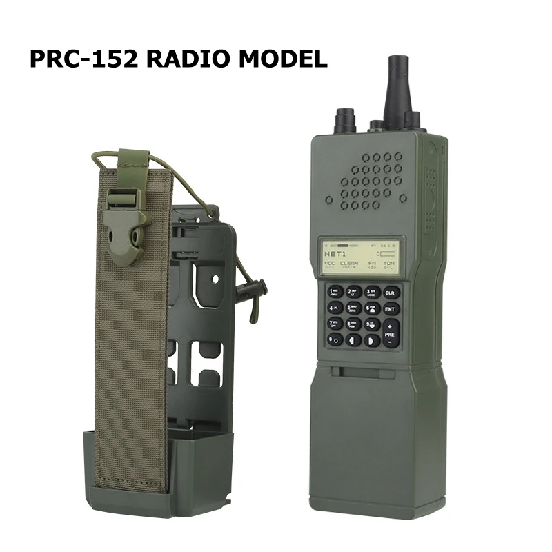 Tactical PRC-152 Radio Model Hunting Airsoft CS Military Fans Cosplay Dummy Decoration Collection MOLLE Vest Accessories ABS