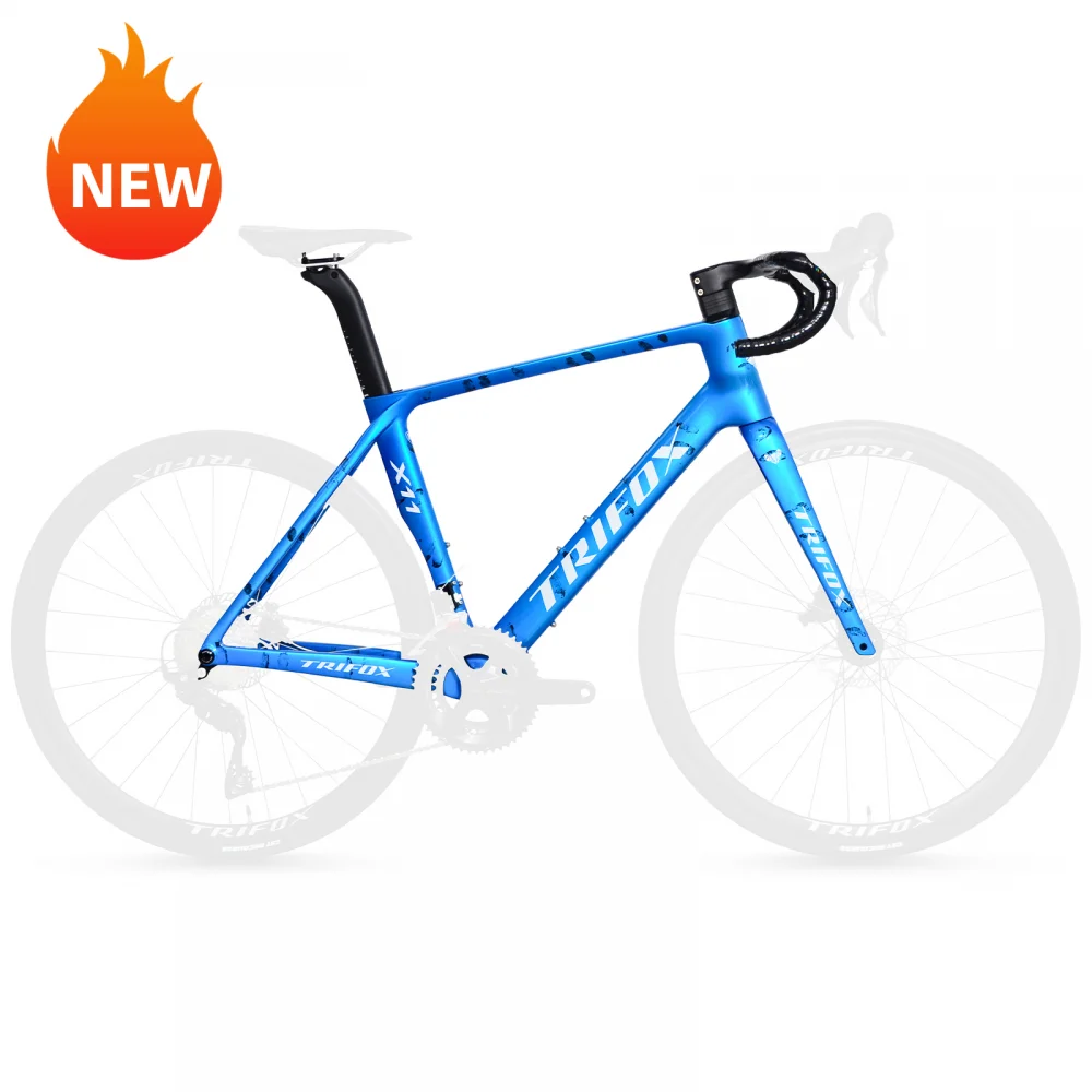 

TRIFOX 700×35C Ultralight Carbon Disc Frame UDH Bicycle Frame Road Bicycle Full Internal Cable Routing Bike Frameset X11