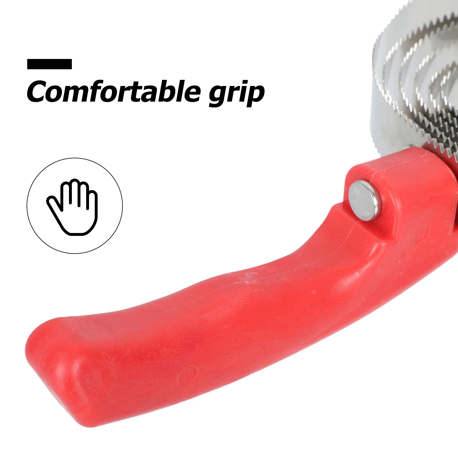 

1pc Cow Horse Grooming Brush Stainless Serrated Scraper For Livestock Hair Shedding Non-Slip Handle Easy Clean Tool Grooming