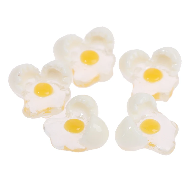 5 pezzi 1:12 casa delle bambole in miniatura mini modello di uovo spezzato accessori per giocattoli da cucina fai da te