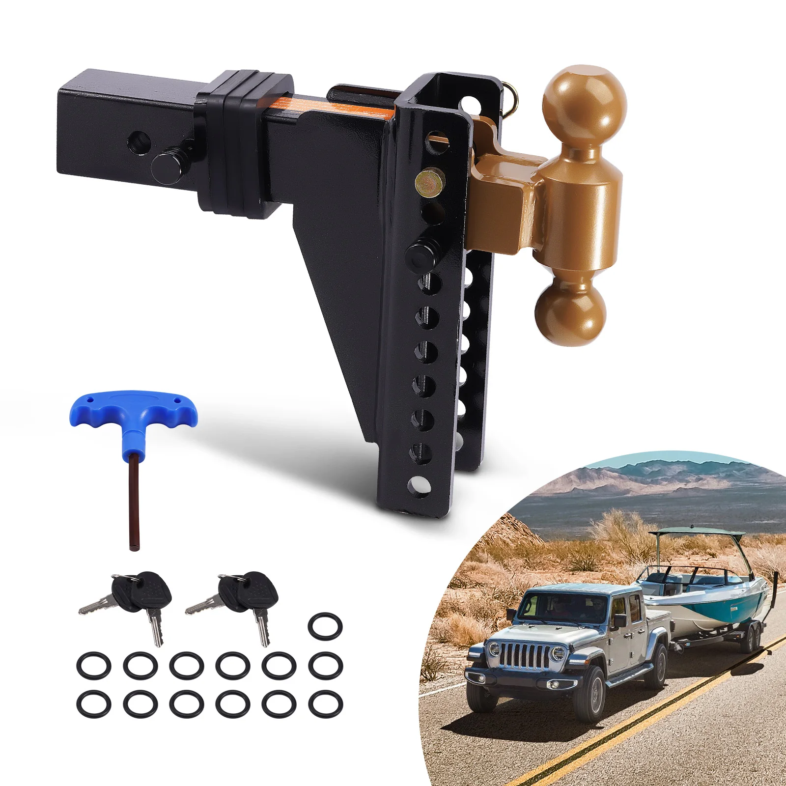 Adjustable Trailer Hitch 2.5