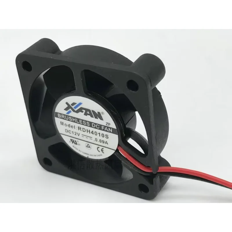 XFAN RDH4010S DC 12V 0.09A 40x40x10mm 2-Wire Server Cooling Fan