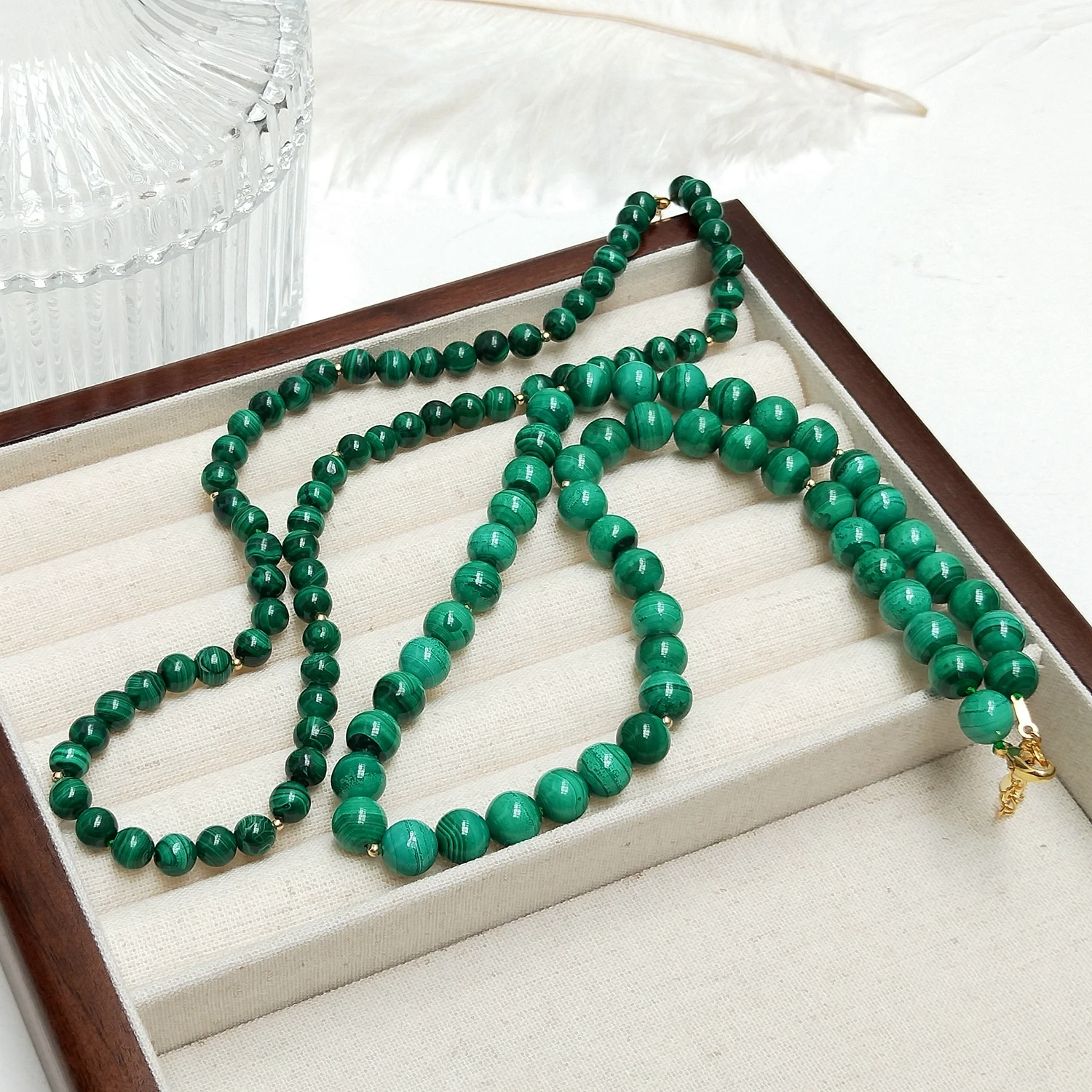 

Lii Ji Gemstone American 14K Gold Filled Handmade Necklace 45+3cm Natural Stone Classic Beaded Necklace Fashion Jewelry