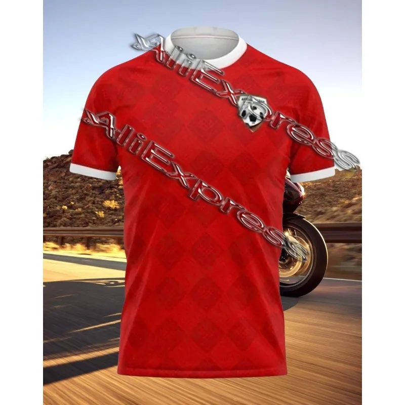 

25-26 Summer Men Sports Tops Tees Jersey Fashion Football Short Sleeve Clothing Male Commemorative T-shirt MOTO T-shirt