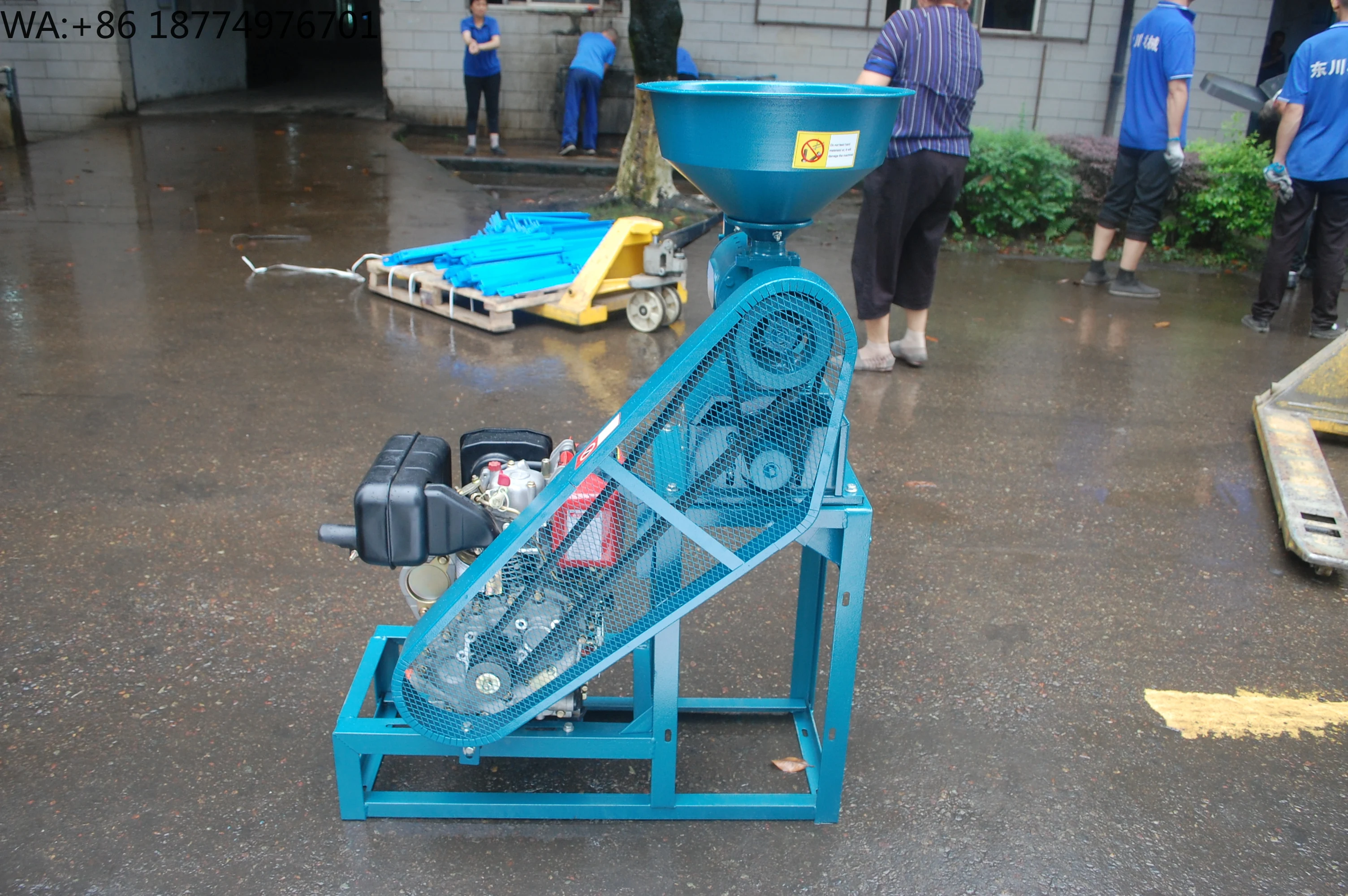 

diesel Powered Combine Rice Mill Machine for Nepal Complete N40 Rice Mill