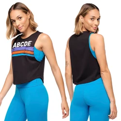 ABCDE Fitness Wear Casual Sports Dancing Top Cotton Sleeveless T-Shirt New R071