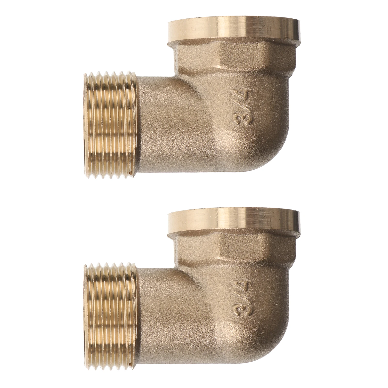 

2pcs Copper Elbow 90 Degree Connector Brass Hose Adapter Female Male Repair Pipe Elbow Connector Garden RV Water