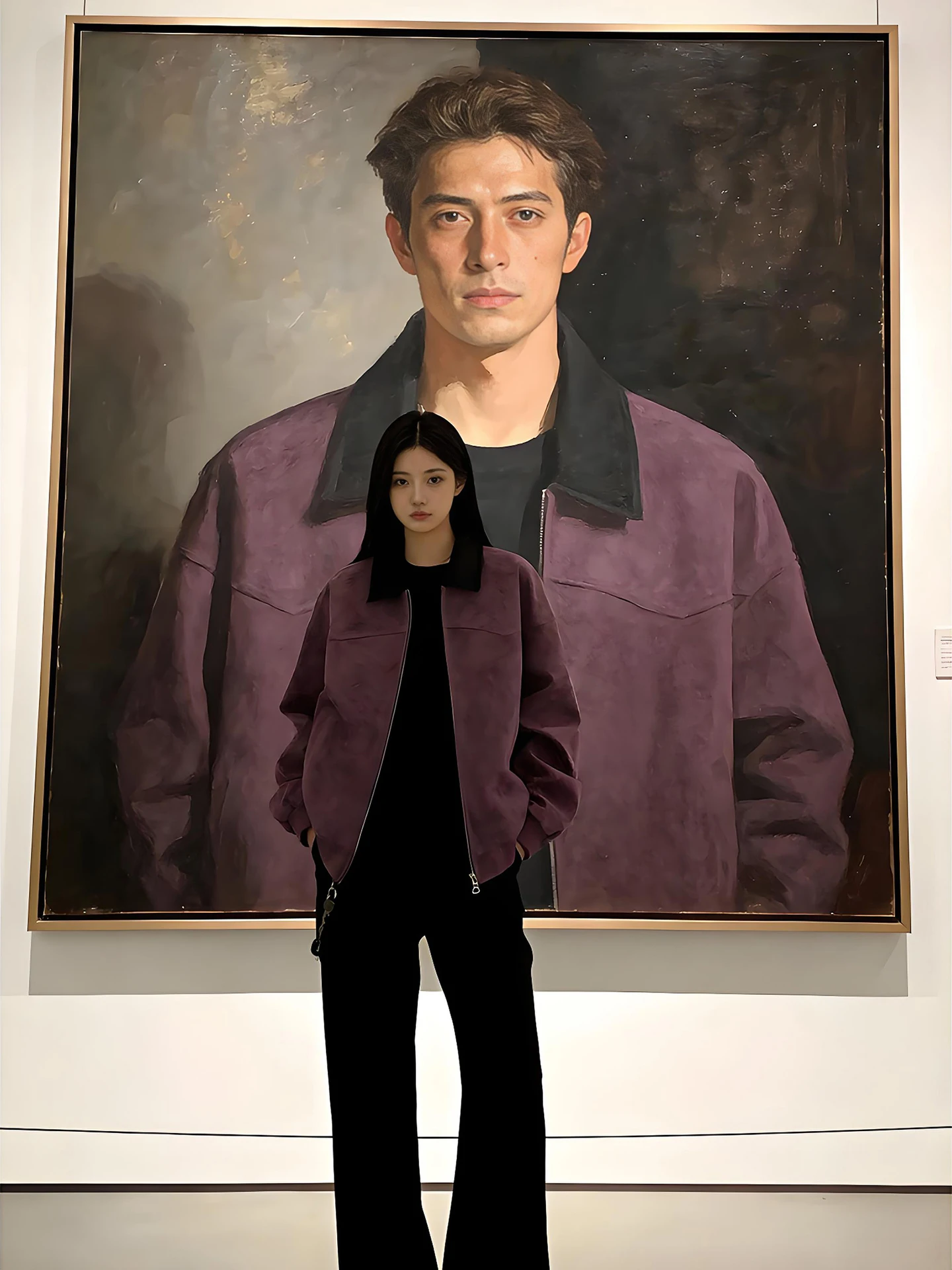 

Мужская весенняя куртка из американской кожи с фиолетовым оттенком, с отложным воротником, в стиле рабочей одежды, приталенного кроя, для пар, в бейсбольном стиле