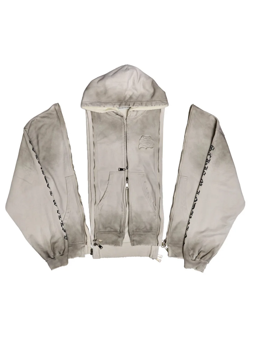 

Unisex 2026 New Multi Zipper Dark Hoodie Streetwear Gothic Personalized Niche Trendy Casual Pullover