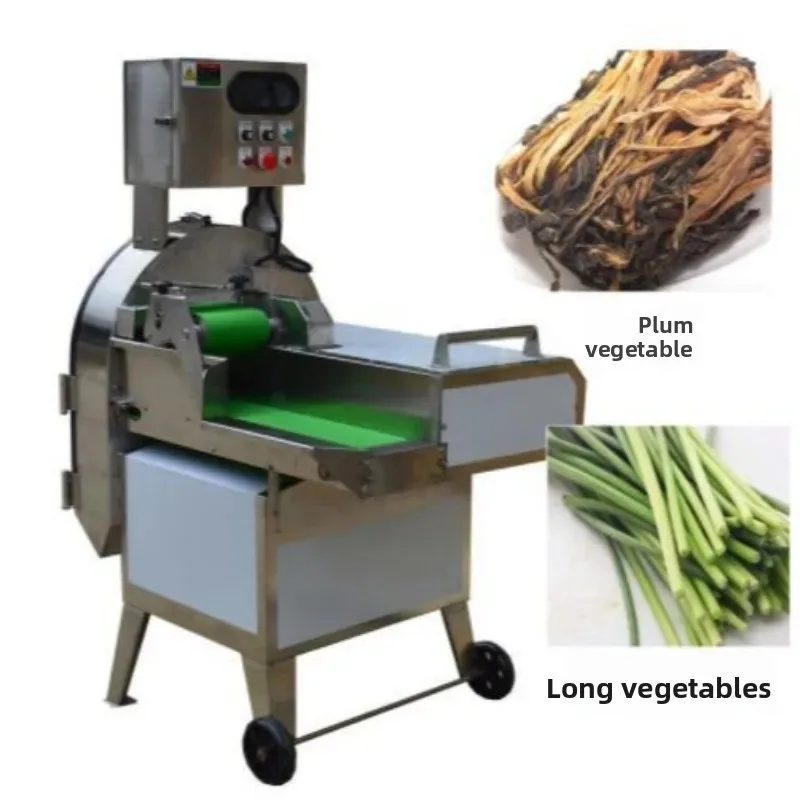 Máquina cortadora de apio, cebollino, frijoles, maíz, máquina cortadora de plátano, raíz de loto y rábano