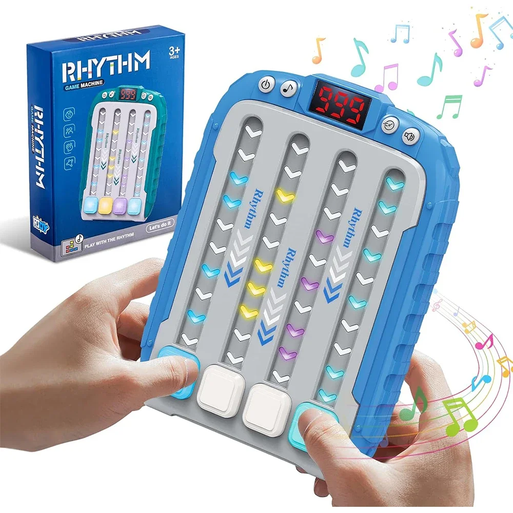 

Electronic Music Rhythm Push Game Machine Handheld Travel Fast Press Push Toy Autism Puzzle with Light Toy Gift