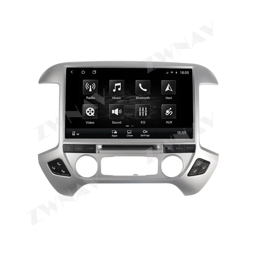 

13.6” For Chevrolet Silverado GMC 2014-2018 Android auto GPS navigation carplay multimedia player radio wireless head unit