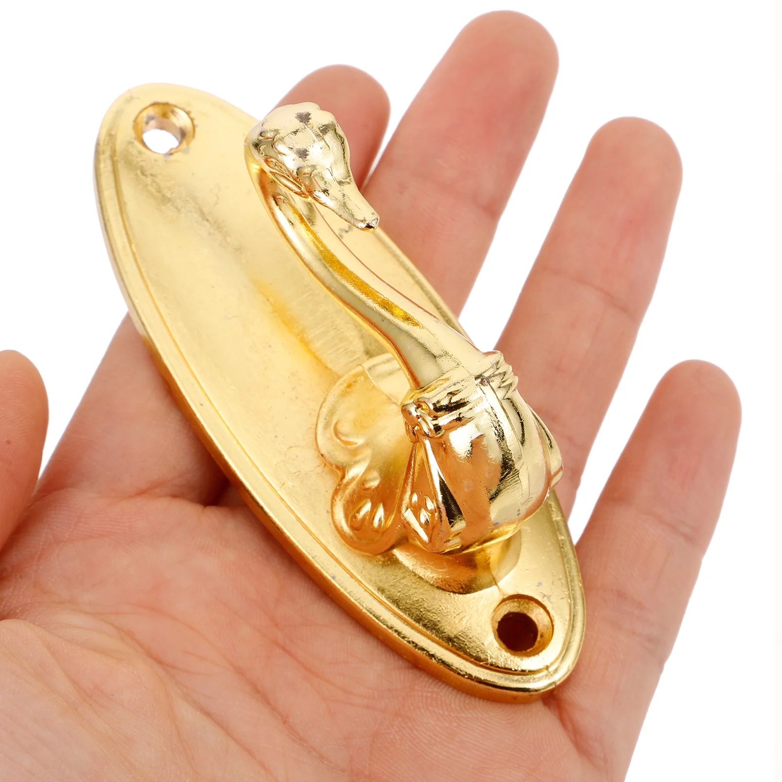 خطافات ستائر بتصميم ذهبي عتيق على الطراز الوردي لربط الستائر وسبائك الزنك 8.5*4 سم سهلة التركيب #3