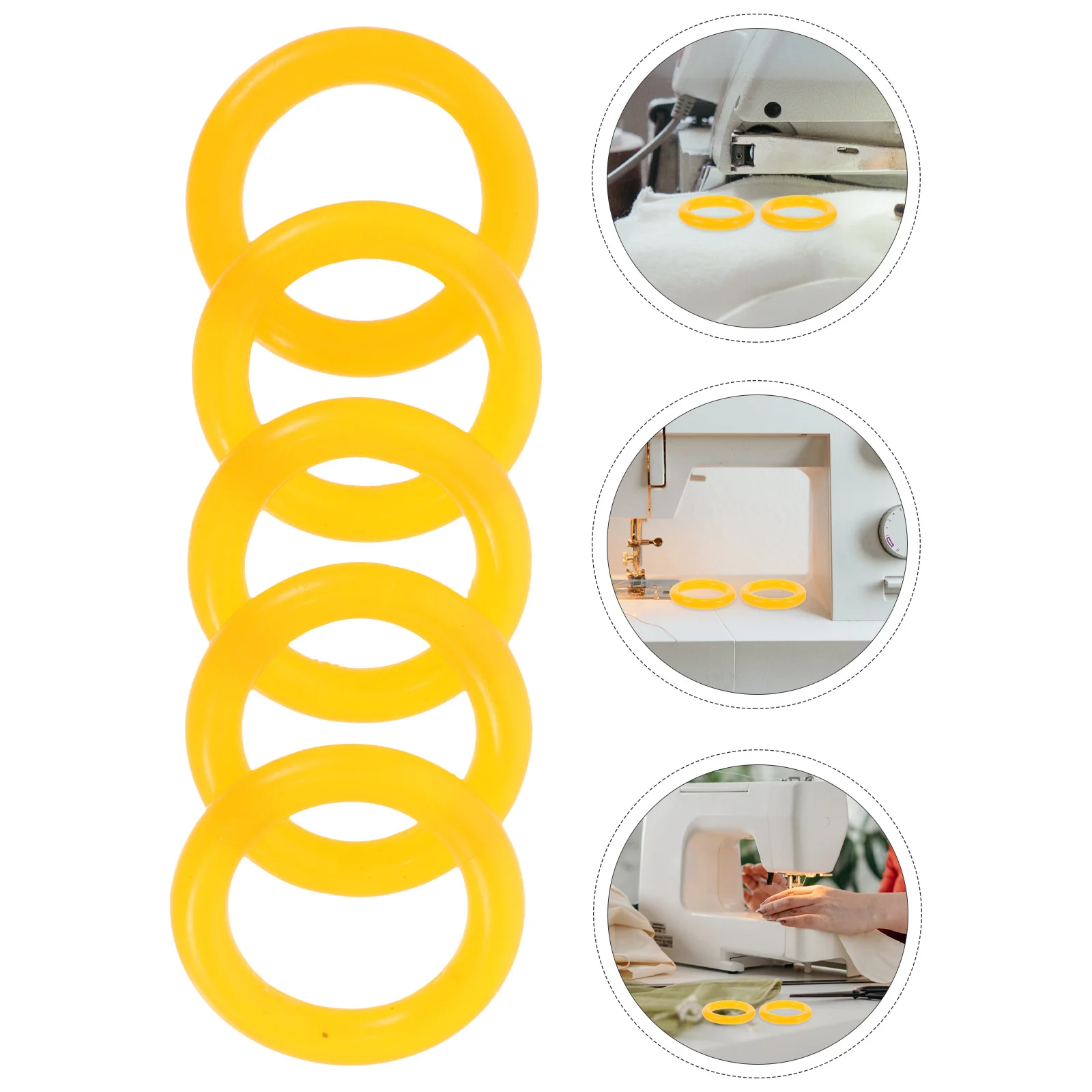 

20Pcs Sewing Machine Supplies Bobbin Winder Rubber Rings Durable Replacement Flexible Accessories for Repair Bobbin Winder Ring