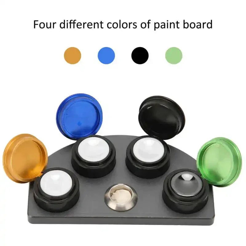 4 Dish Watch Repair Lubricants Oil Grease Storage Tool Professional Watch Oil Dip Oiler Stand for Watchmaker Metal Repair Tool