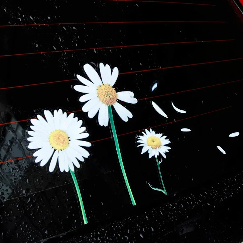 Daisy Petals Car Stickers Floral Ho White Peace and Love Auto Window Beautiful Life Decals for Women Tuning Accessories