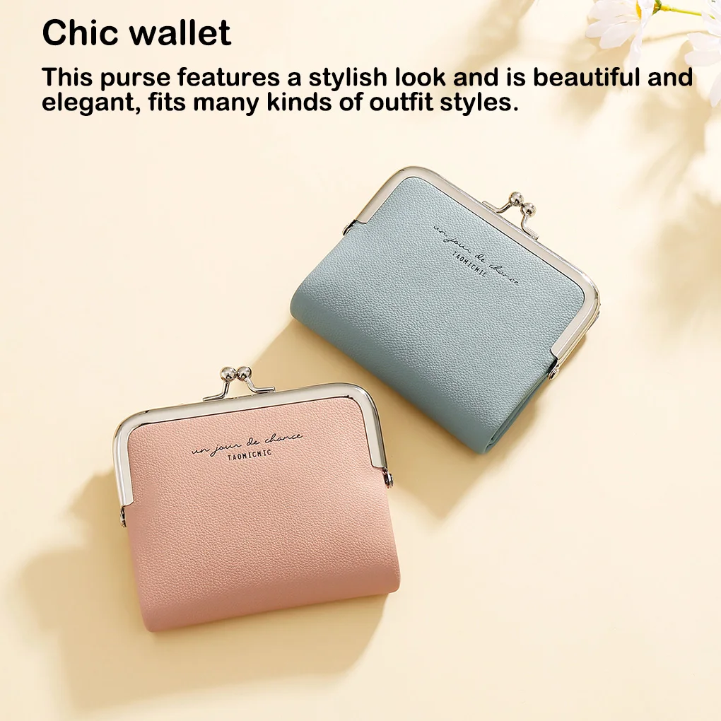 Portable Foldable Leather Wallet Women Banquet Money Purse Girls Shopping Debit Card Holder Bag Billfold Gift Black