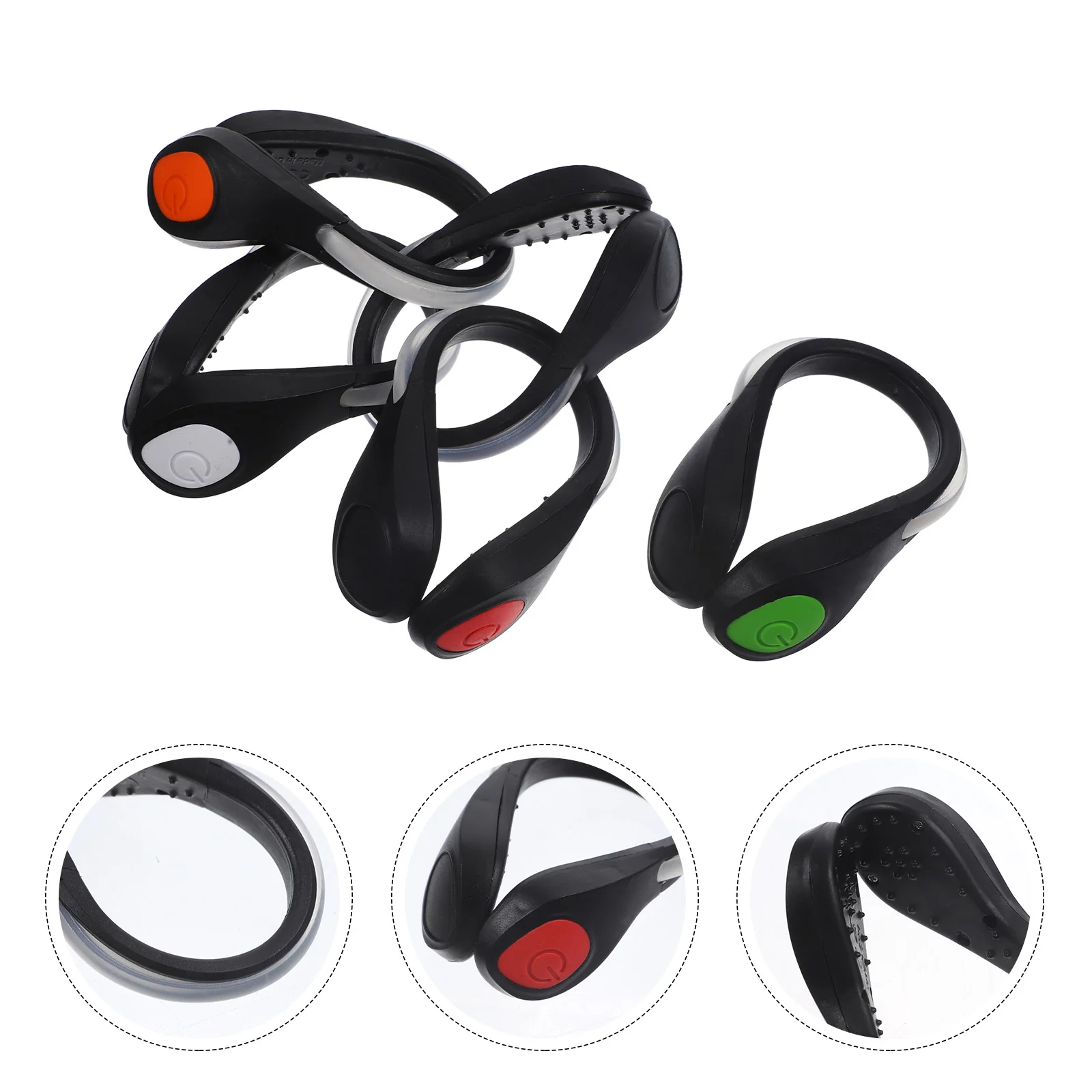 

LED Flash Shoe Clips Safety Walking 2 Modes Non Skid Design Outdoor Camping Hiking Gadgets Accessories